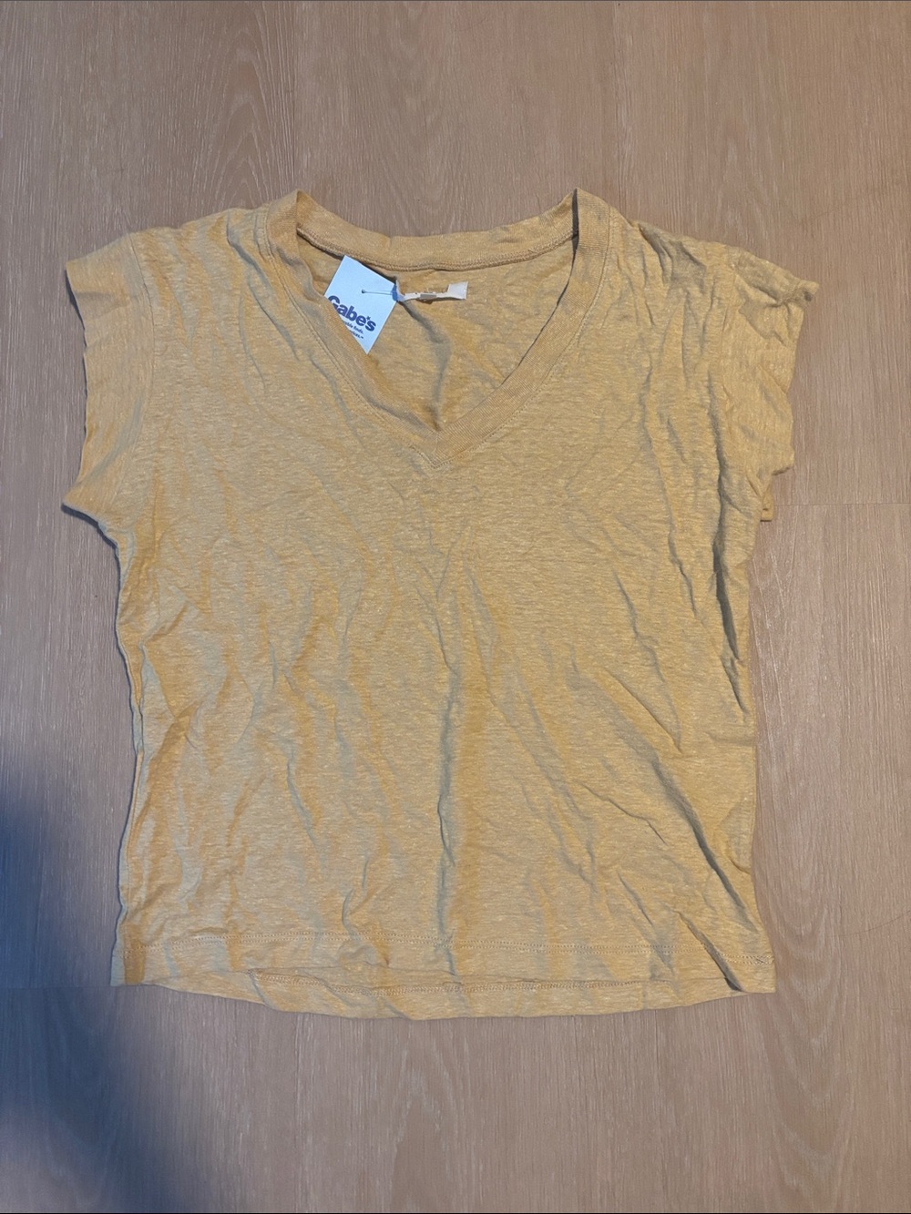NWT Madewell Hemp Short Sleeve V-Neck Tee size XS
